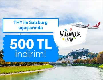 Salzburg Uçuşlarında 500 TL İndirim!